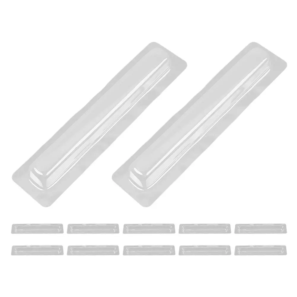 12Pcs Clock Pointer Protection Box Transparent PVC Anti-Squeeze Cover Quartz Wall Clock Hands Protective Shell Movement
