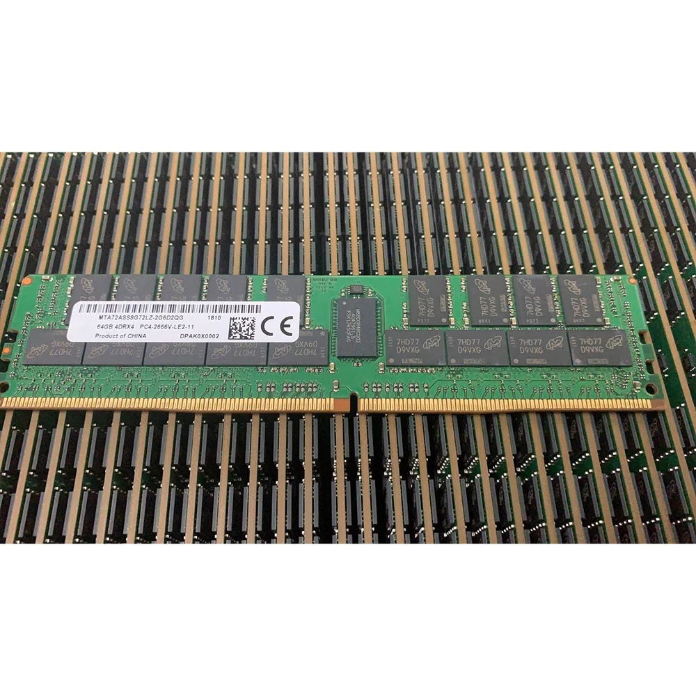 For MT Memory 64G 64GB 2666 REG ECC 4DRX4 DDR4 LRDIMM RAM