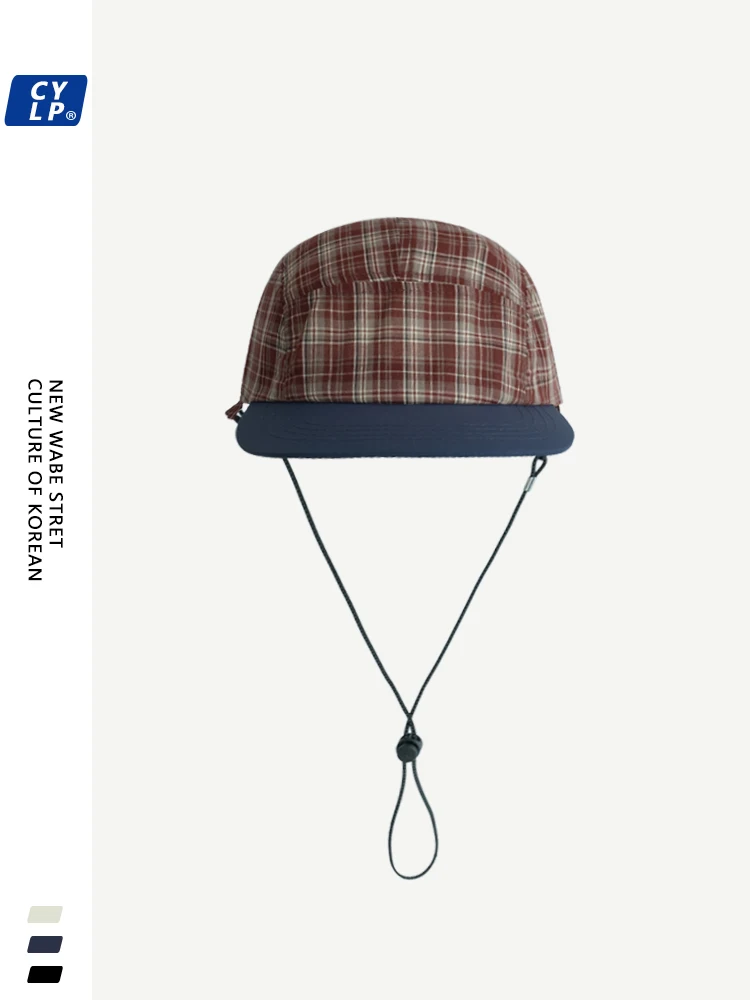

Retro hip hop hat spring and summer light and breathable soft top shows the face small baseball cap trendy flat edge hat men