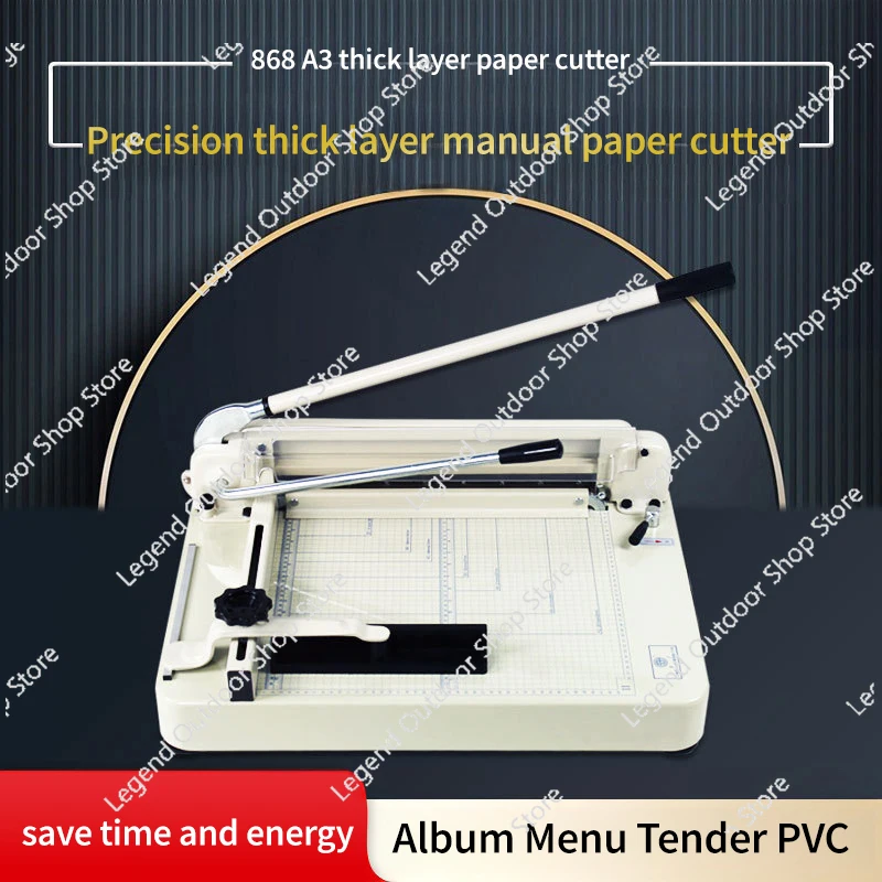 

Manual Paper Cutter 868A3 (664XY) Book Cutter Can Cut 4CM Thick Paper for Paper Trimming