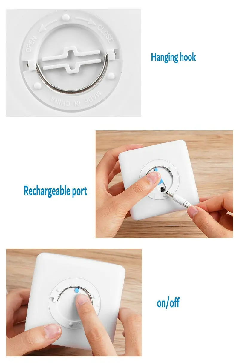 Dimmable LED cube Night Light Dimming Tesseract Mood lamp Remote controlled Rechargeable Waterproof Home table kid bedside Decor