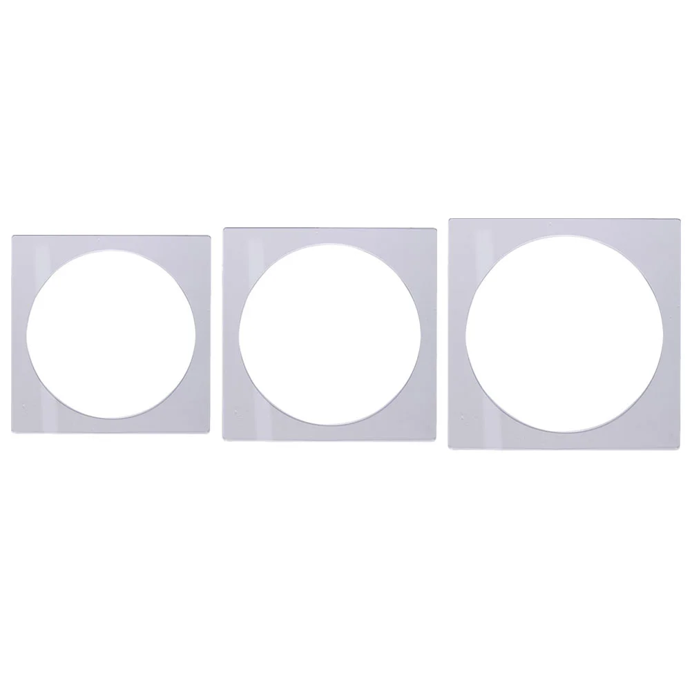 3 Pcs Baking Tools Mille- Cake Mold Turntable Acrylic Manual Cream Scraping Plate