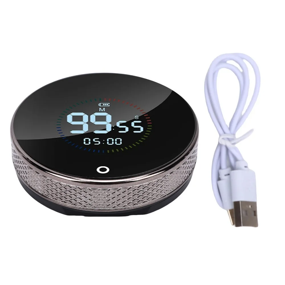 USB Charging Digital Clock Magnetic Suction Multi-functional Countdown Timer Silcent Digital Display Self-discipline Timer