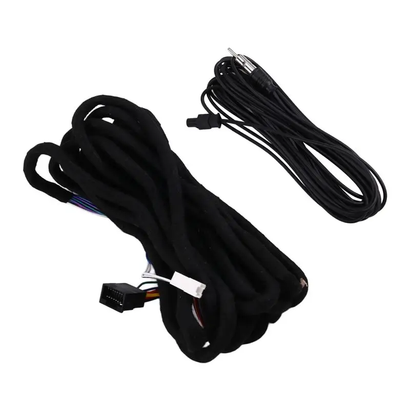 【Price Drop !!】-For BMW 3 Series 5 Series X5 M3 M5 E46 E38 E39 E53 6M Cable Car Radio Power Extension Wiring Harness Universal