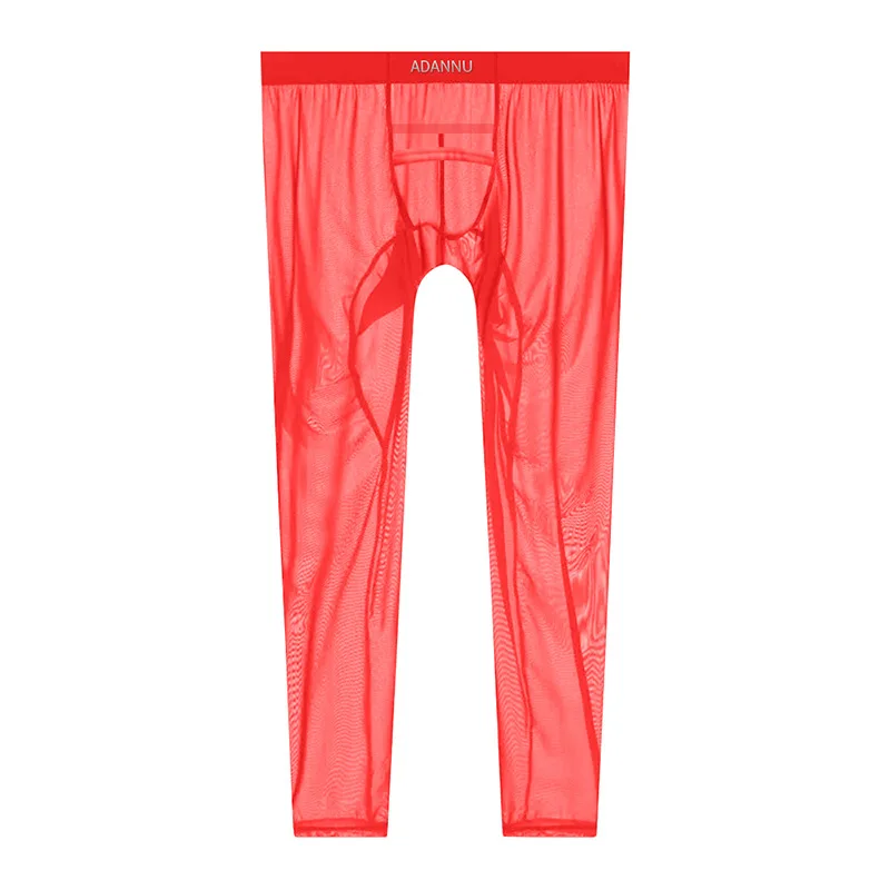 

ADANNU прозрачные спортивные брюки сексуальные удобные брюки с низкой талией и карманами AD774