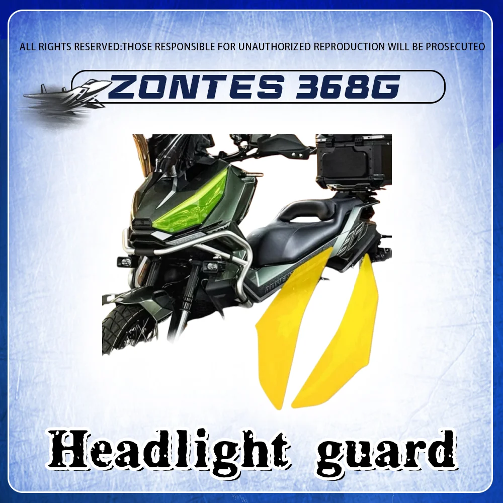 

For ZONTES 368G motorcycle headlight anti-collision and anti-scratch protective sheet headlight protection cover for zontes 368g