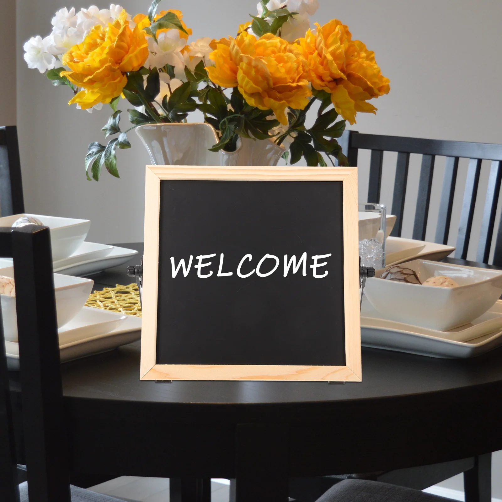 

1 Set Double-Sided Whiteboard Foldable 360° Rotation Magnetic Writing For Kids Adults Office Classroom Use Note Board For Home