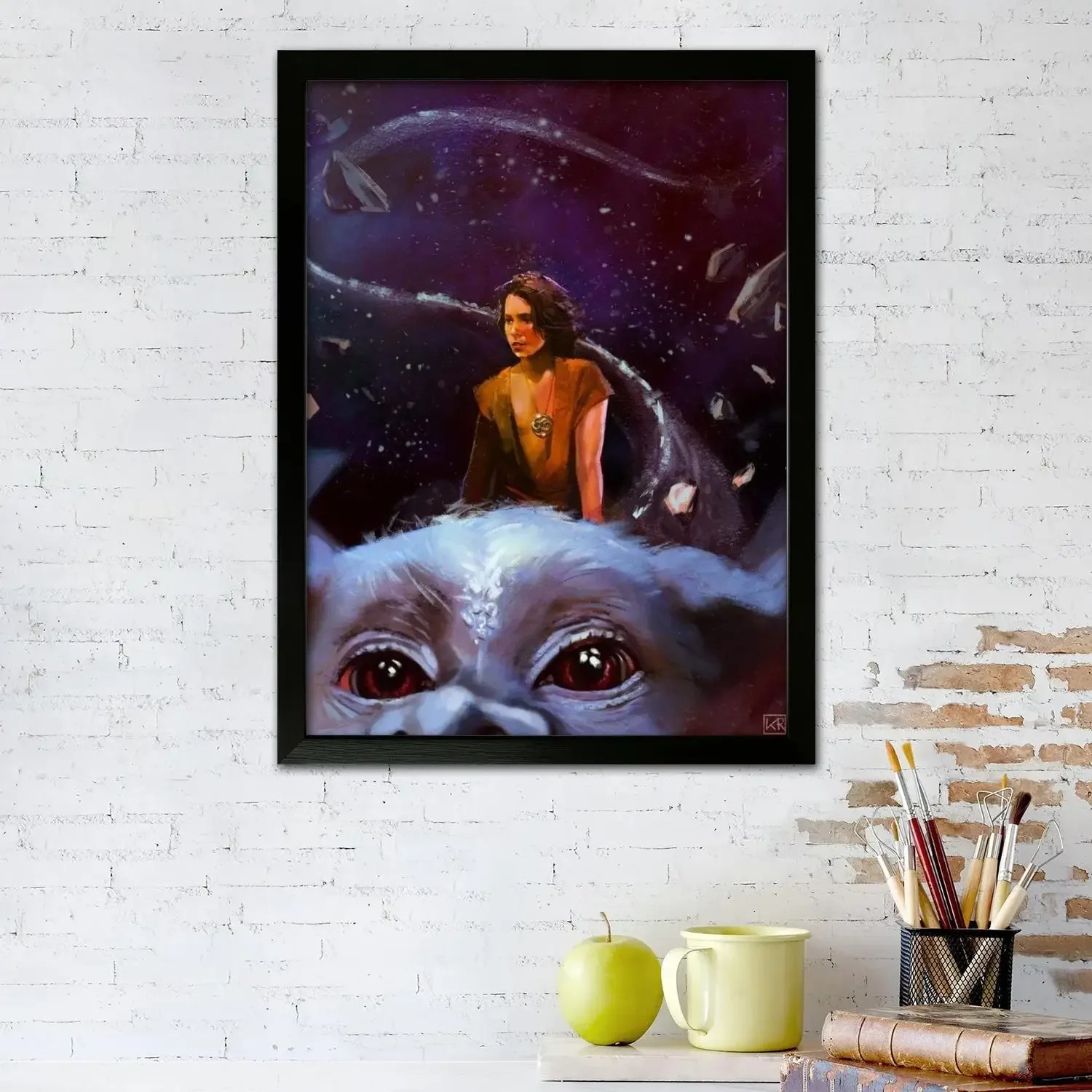 neverending story Movie Canvas Art Poster and Wall Art, Picture Print, Modern Family Bedroom Decor,Decorative painting