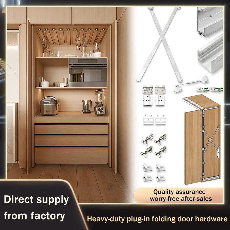 

Summit Heavy Duty Pivot Slide Rail Hardware Kit For Folding Cabinet Closet Pocket Door System Space Saving Hidden Mechanism