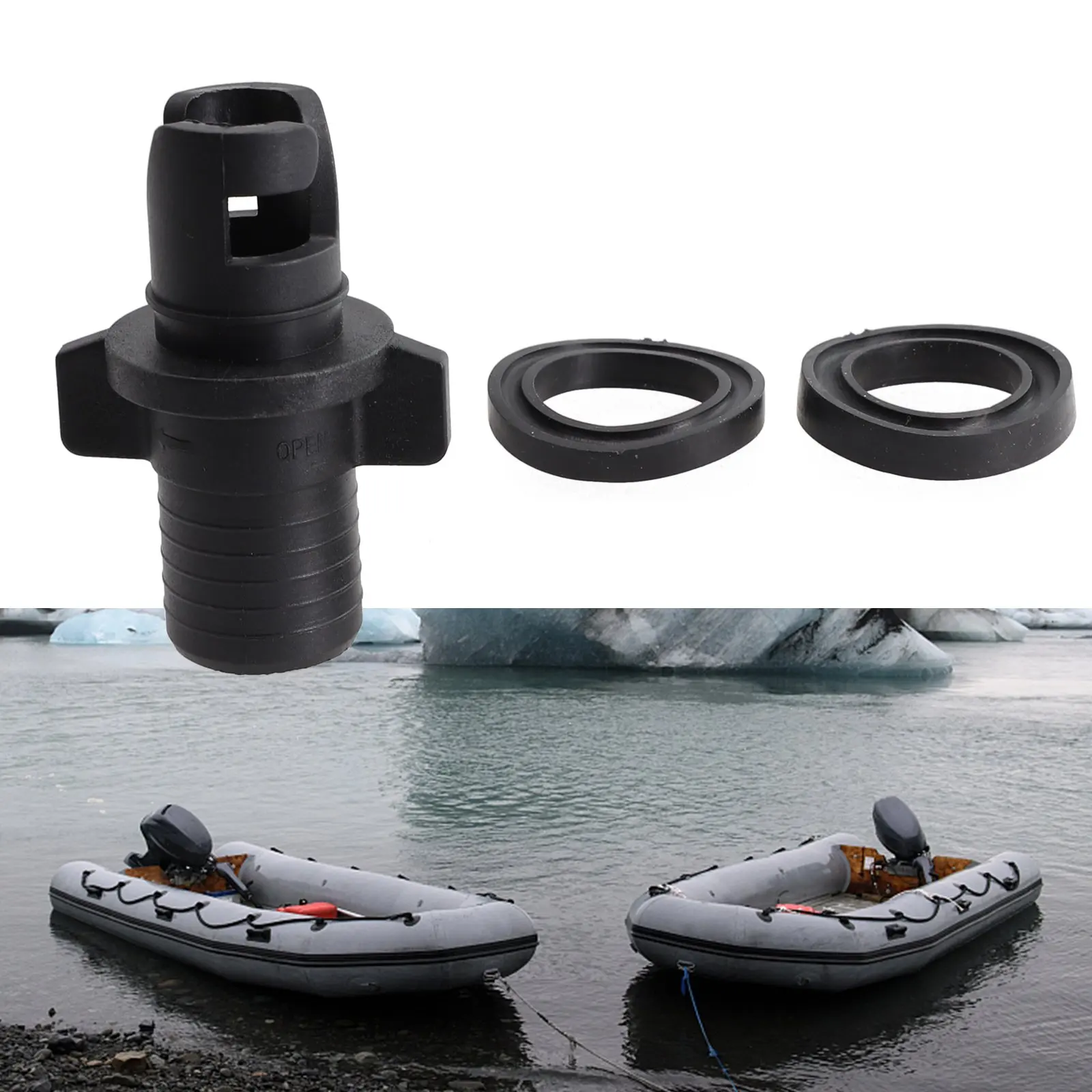 for kayak Inflatable Boat Air Valve Adapter Inflation Dinghy Valve Adaptor Air Pump Hose Screw Valve Connector For Canoe for