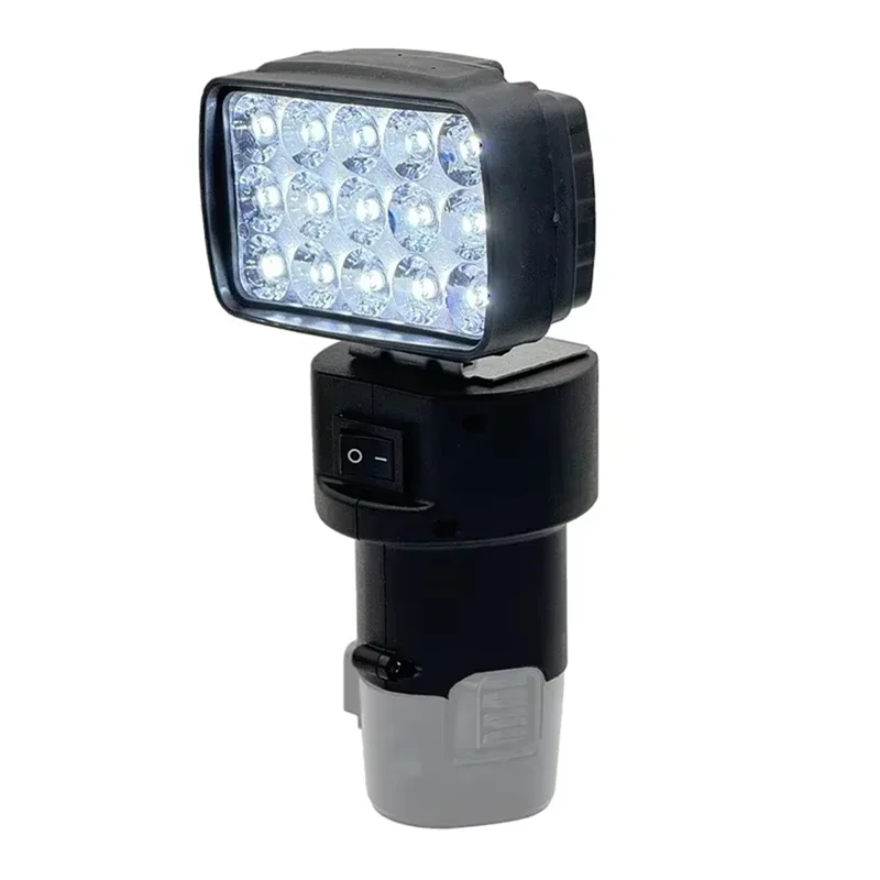 

B08B-LED рабочая лампа, прожектор, фонарик, 15 бусин для Lomvum Deyun Zhipu Fuge Komax GCRAFT, 12 В, 10,8 В, литиевая батарея