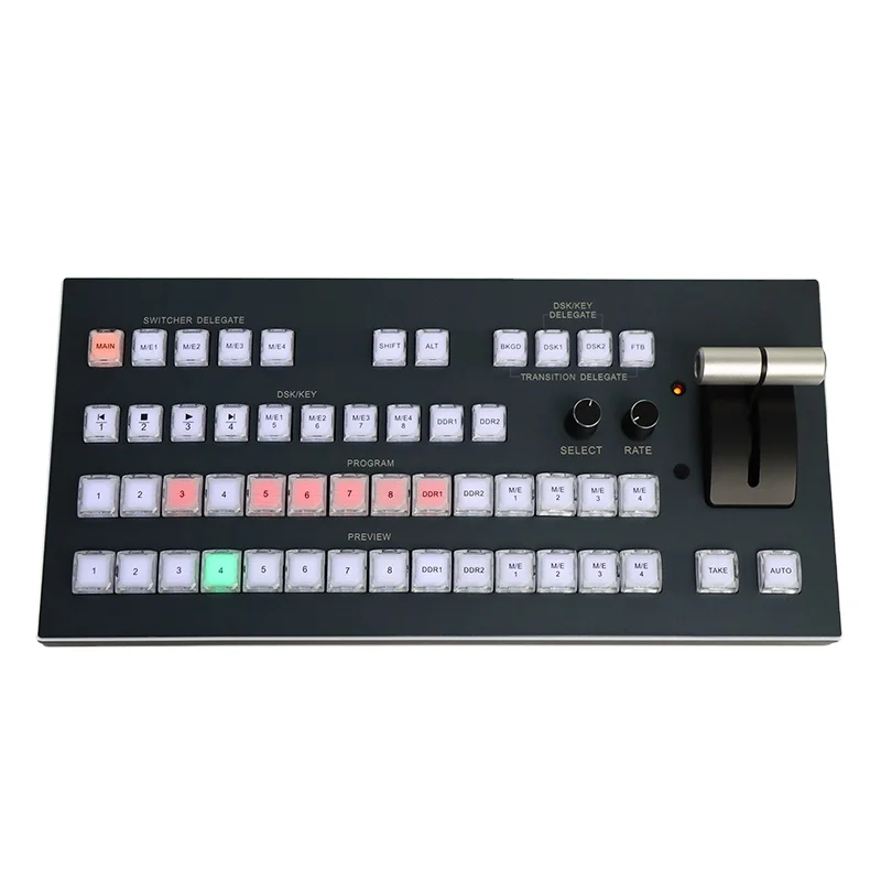 

ATEM VMIX Switcher Keyboard TriCaster Панель управления в реальном времени KD50T Видеомикшер Распределительный щит Конференц-система Аудио распределительный щит
