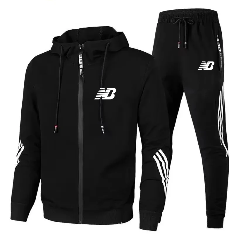 

Autumn fashion Tracksuits men's clothing casual gym fitness sportswear men's Casual outdoor jogging hoodie+pants 2-piece set