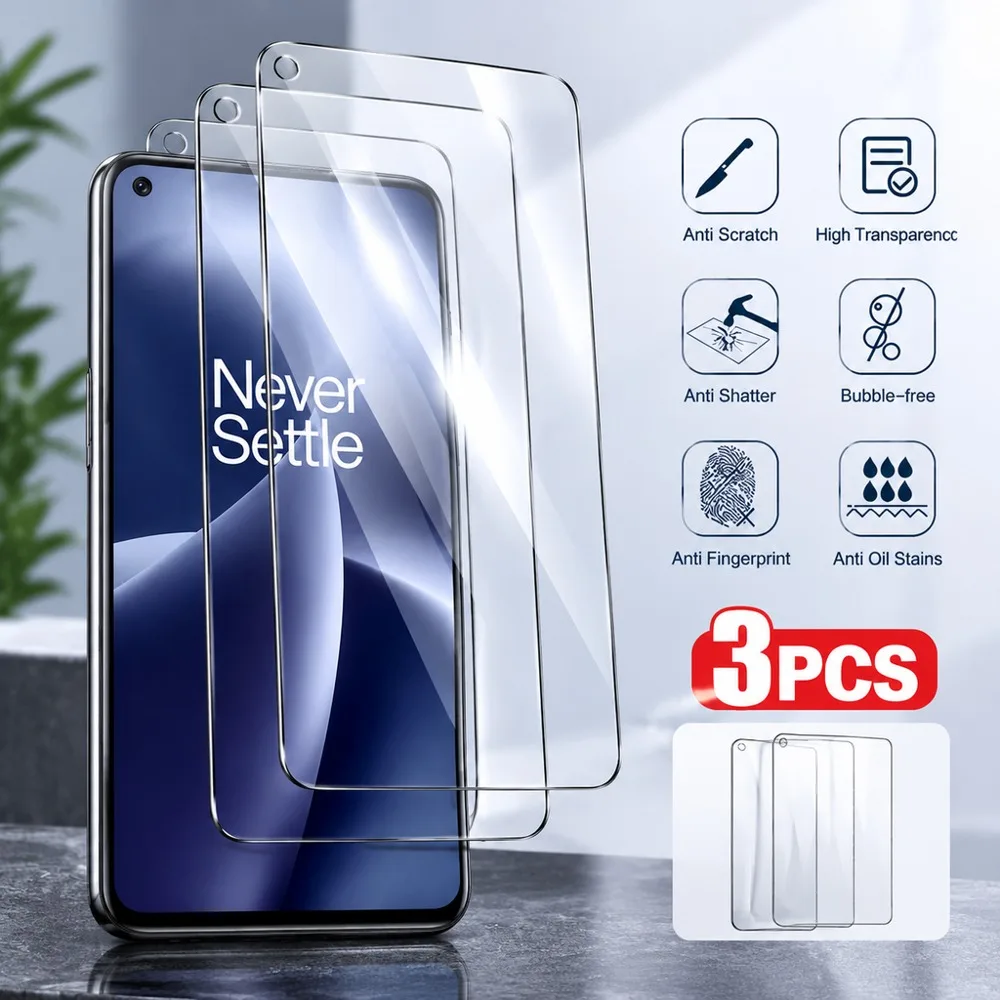 3PCS Tempered Glass For OnePlus Ace 5 Racing 5 Ultra 6 2V 6 Ultra 6T Screen Protector For OnePlus Ace Pro Racing Ace 2 2 Pro 3