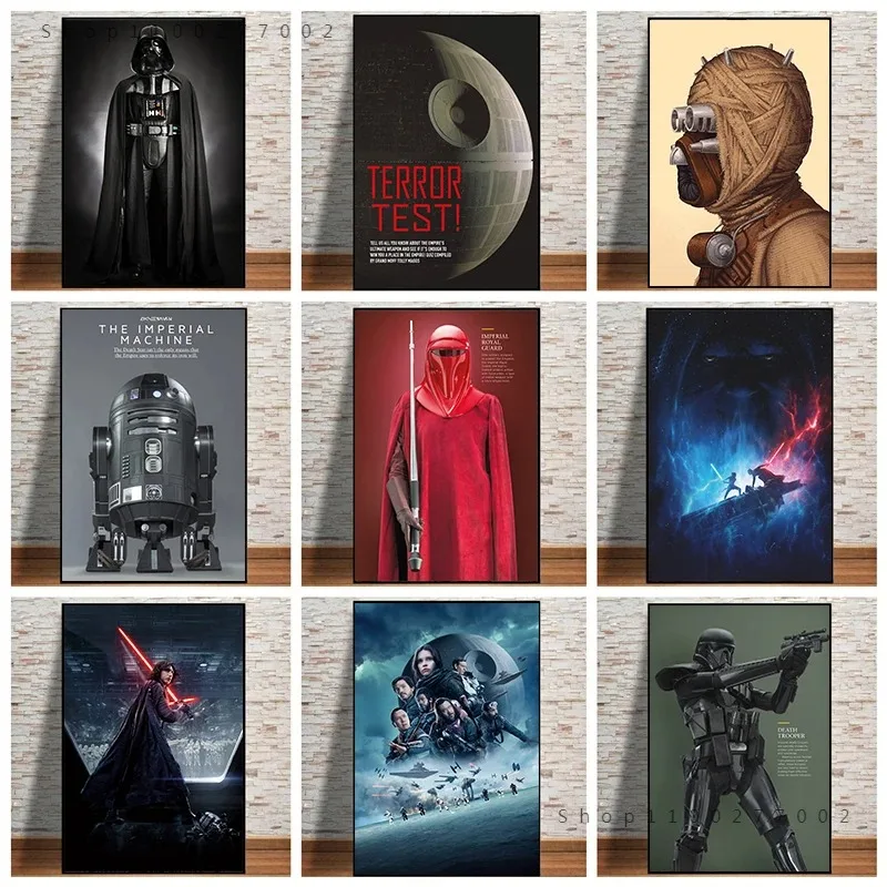 Disney Darth Vader Yoda Canvas Paintings Star Wars Jedi Knight Posters Prints Wall Art Pictures for Living Room Home Decoration