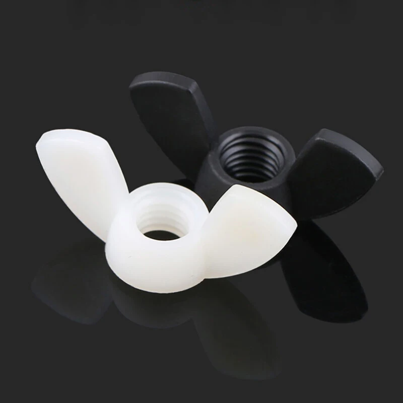 M3 M4 M5 M6 M8 M10 M12  Nylon Wing Nut Plastic Ingot Nut Plastic Butterfly Type Plastic Cap Nut