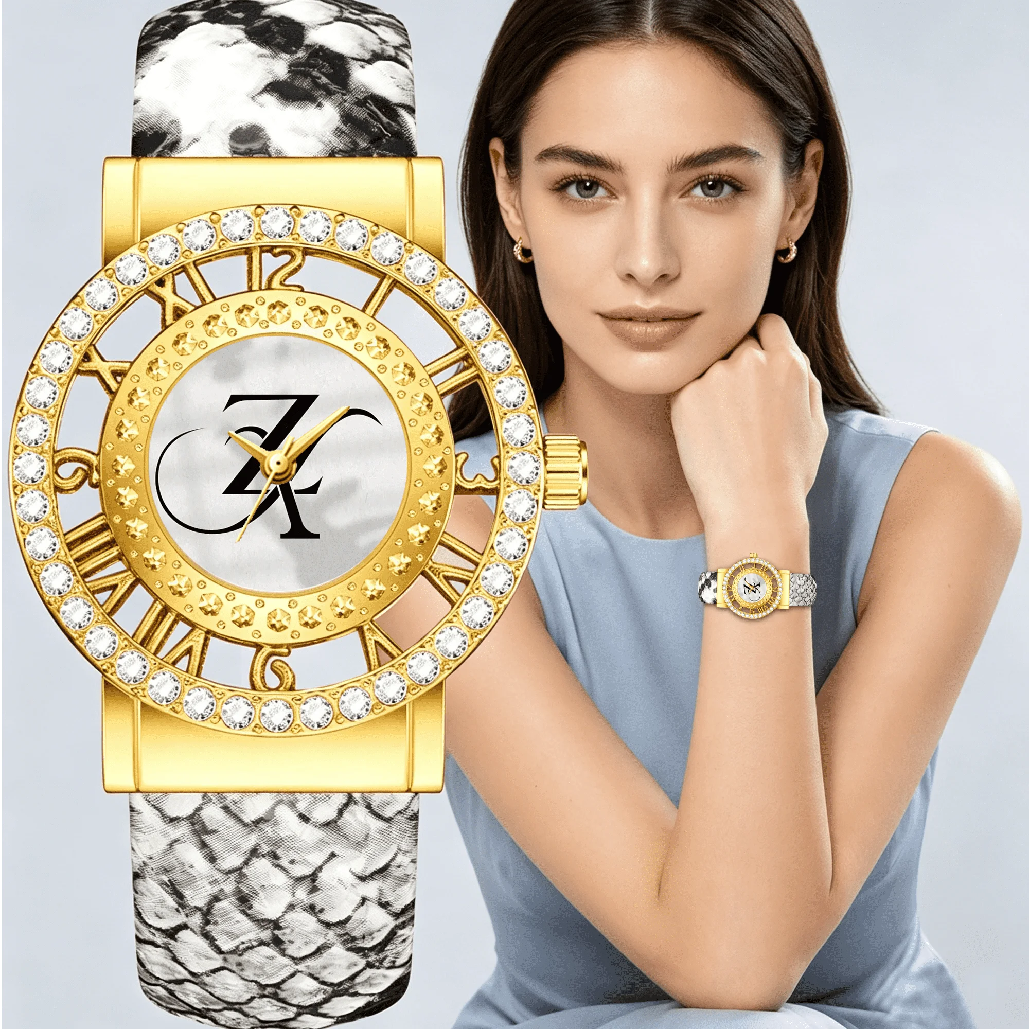 DIY Customizable Women's Watch with Personalized Image: Business-Casual, Niche, Water-Resistant Quartz Watch—Perfect as a Gift