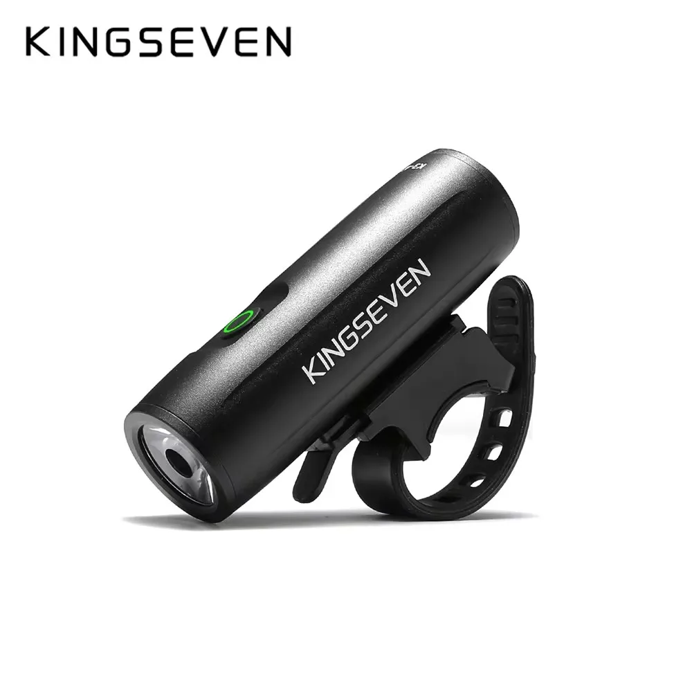 KINGSEVEN 400lm Bike Light Bicycle Front Light USB Rechargeable Cycling HeadLight LED 2000mAh Flashlight Bike for Night Riding