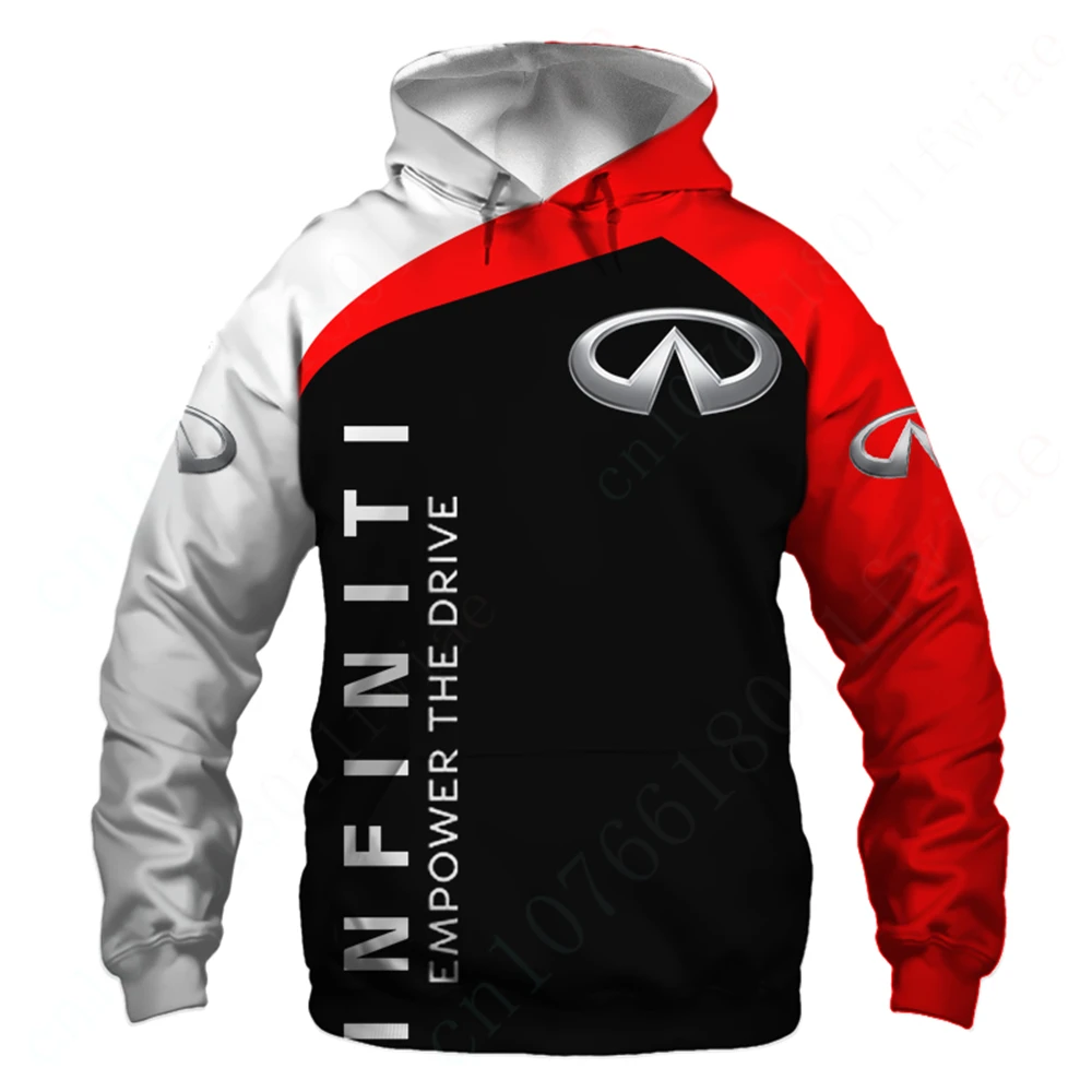 Infiniti-Sudadera con capucha para hombre y mujer, suéter Unisex con estampado 3D Harajuku, ropa de Anime con cremallera, Top informal