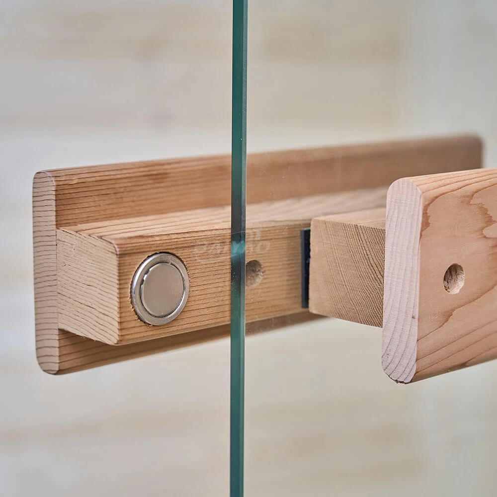 Baiyao جديد حجم مخصص غرف الساونا الحديثة خشب متين الأرز الأحمر التقليدية في الهواء الطلق هامام ساونا سخان روك برميل كابيك #5