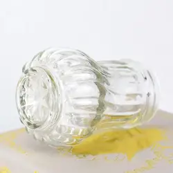 2Pcs Kitchen Spice Salt Pepper Seasoning Shaker Jar BBQ Cooking Glass Bottle