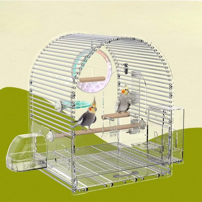 

Lovebird Quail Bird Cages Accessories Pigeon Indoor Luxury Bird Cages With Stand Hammock Goods Jaula Para Canarios Pet Supplies