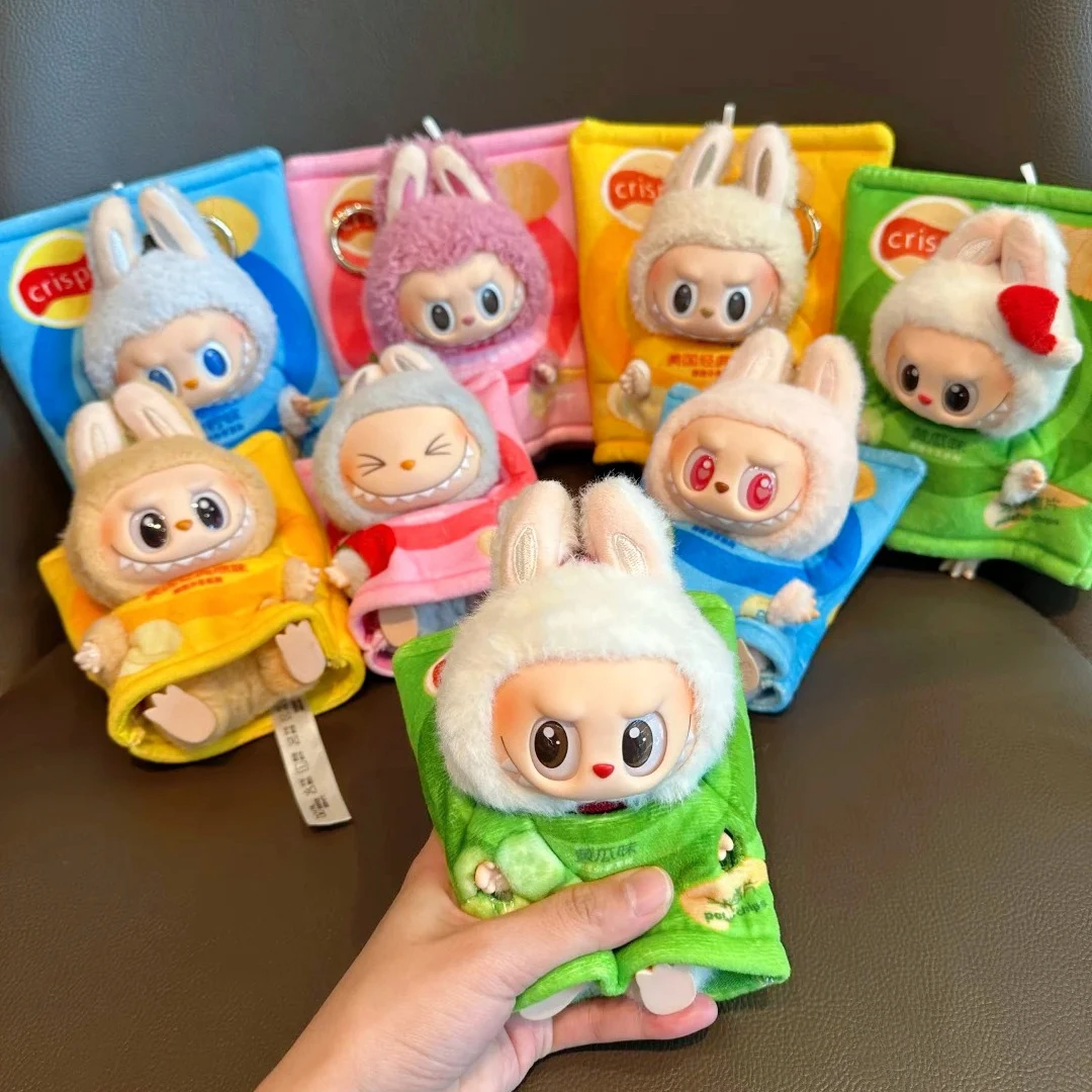 

Trendy Outfit for Labubu 3.0/Crybaby Ropa The Monsters Figure Doll Potato Chip Packaging Clothes Cartoon Macaron Clothes