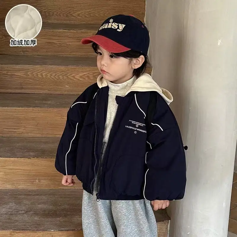 2025 New Children's Down Jacket Winter Hooded Outerwear Boys and Girls Jackets Baby Autumn and Winter Coats 90-130CM