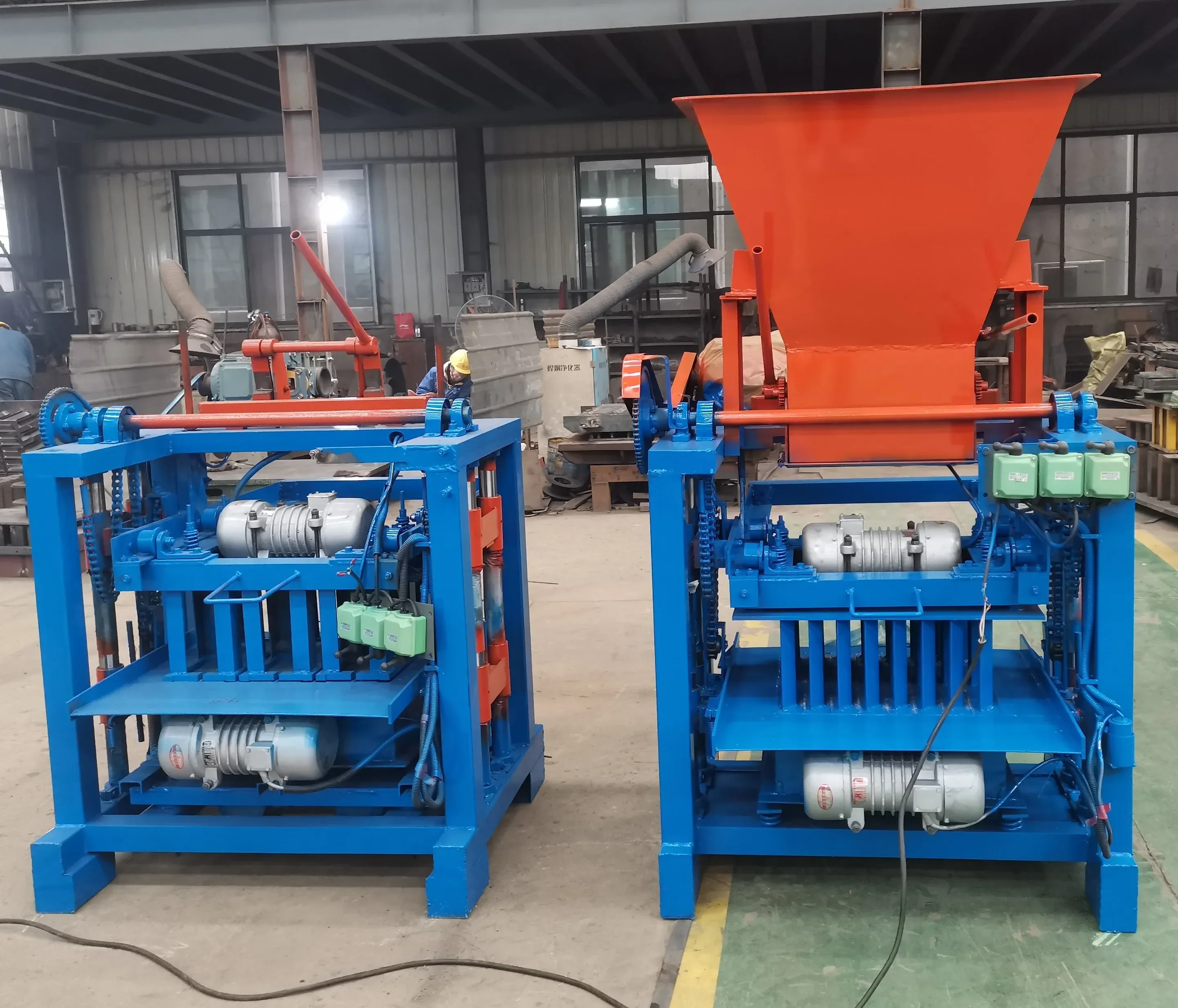 Manual Hollow Machine Mini Mobile Concrete Cement Block Machine, Electric Diesel Brick Making Machine