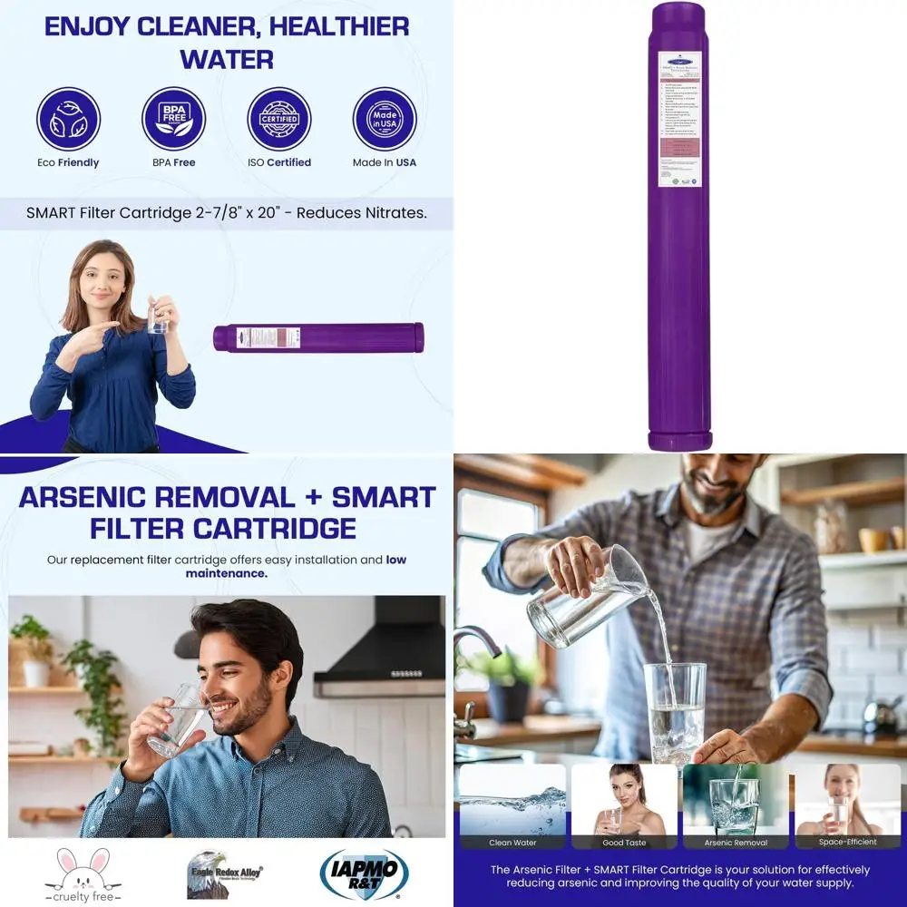 

Долговечный картридж для удаления арсеника 7/8x20 для тяжелых систем фильтрации воды, прост в установке