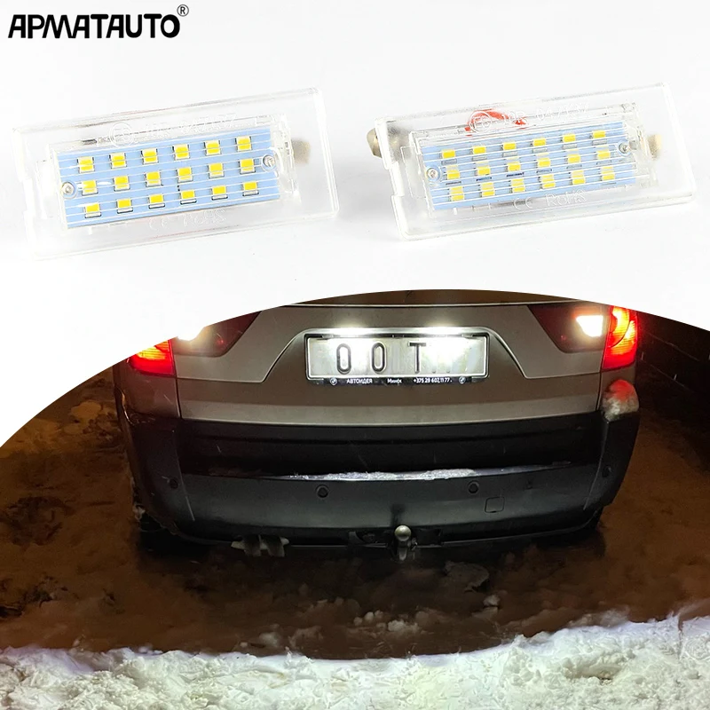 

White CANbus LED Number License Plate Light For BMW E53 X5 1999-2003 E83 X3 2003-2010 51137062293,51137062293 Car Accessories