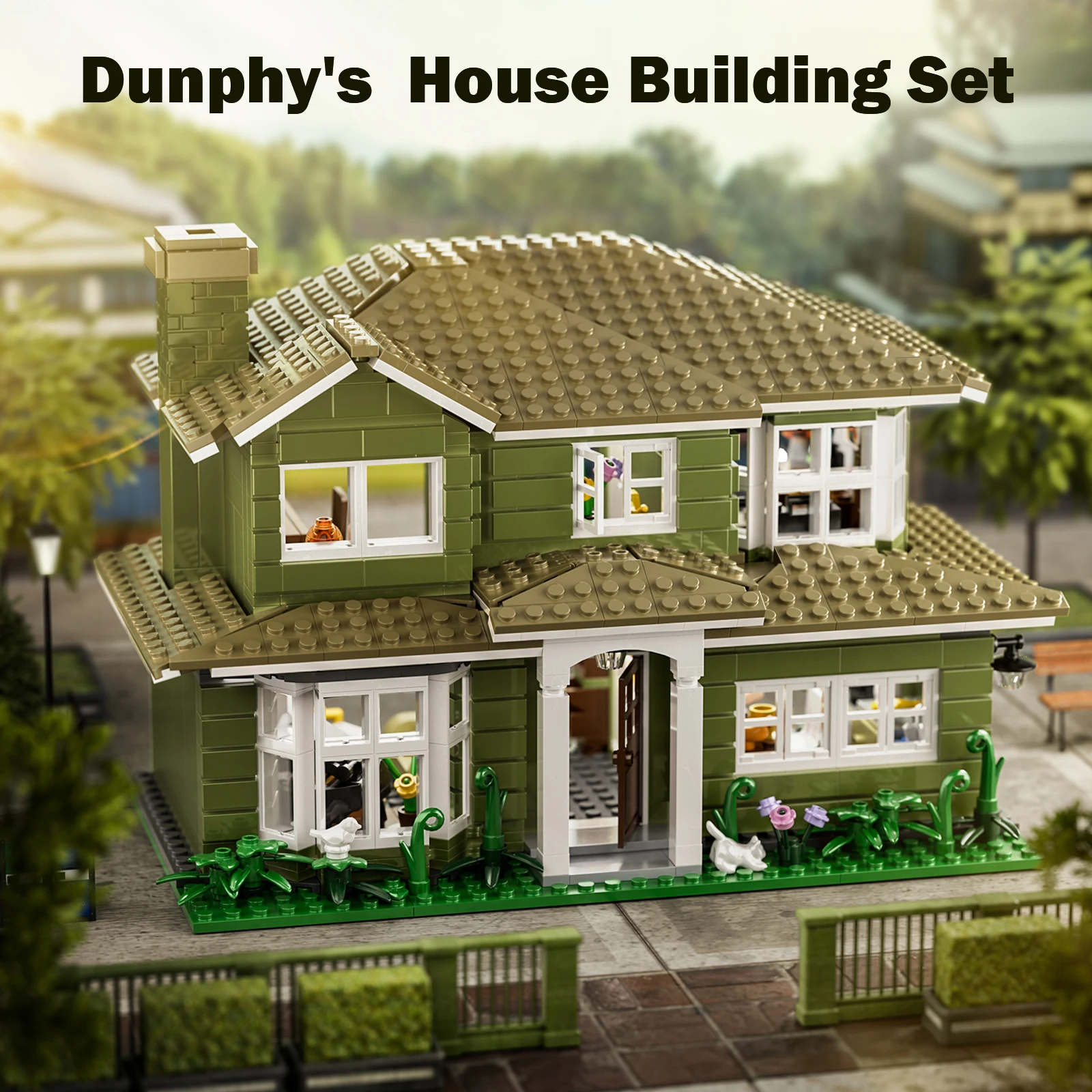 Dunphy House Family Building Blocks Set Modern Architecture Collection Model Bricks Toys for Adult Kids Birthday Gift (1176 PCS)