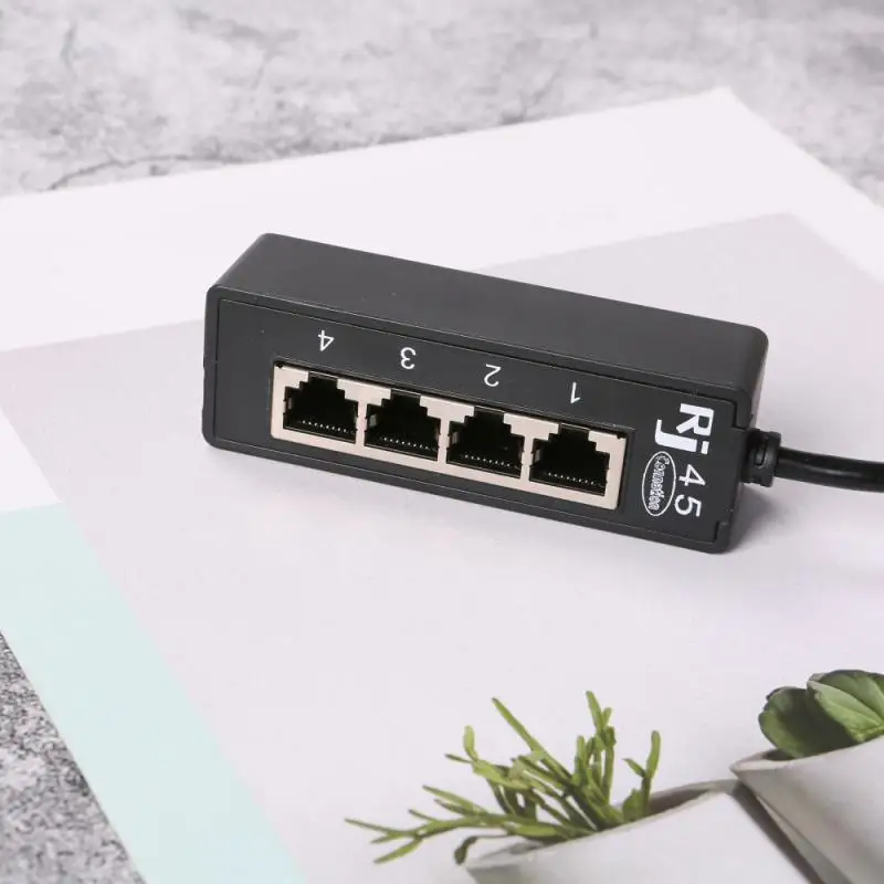 RJ45 Ethernet Splitter Cable 1 Male To 4 Female LAN Splitter For Port Cat LAN Ethernet Socket Connector Adapter Accessories