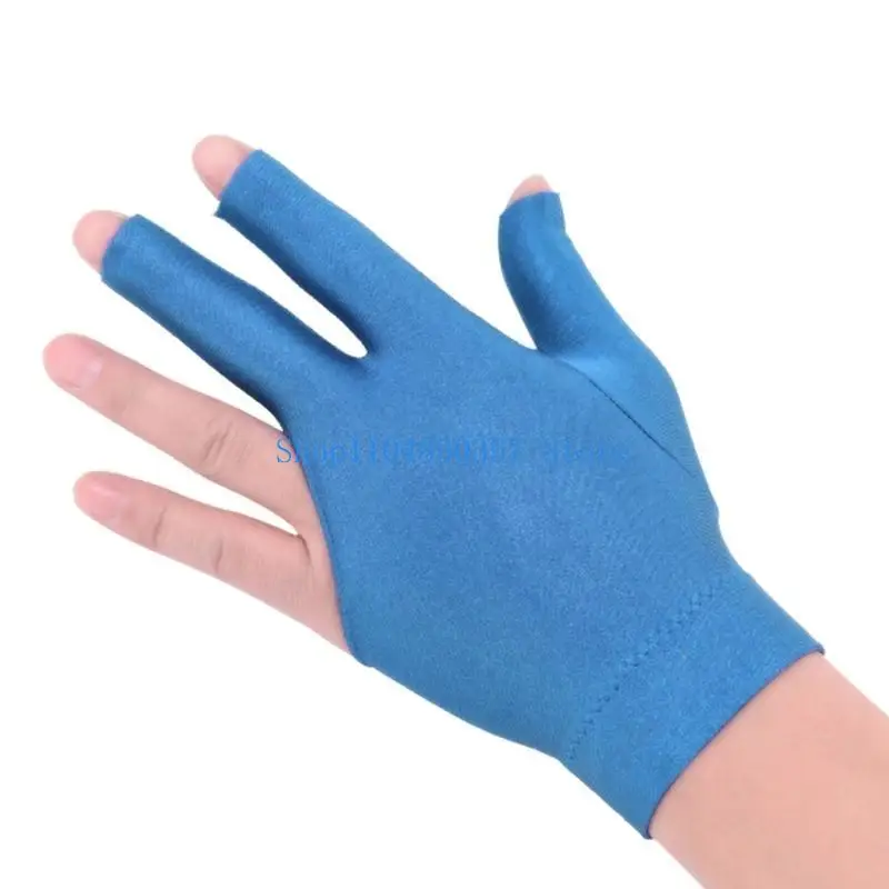 

652F Pool Glove Left Right Hand 3 Fingers Breathable Billiard Glove for Snooker Sport