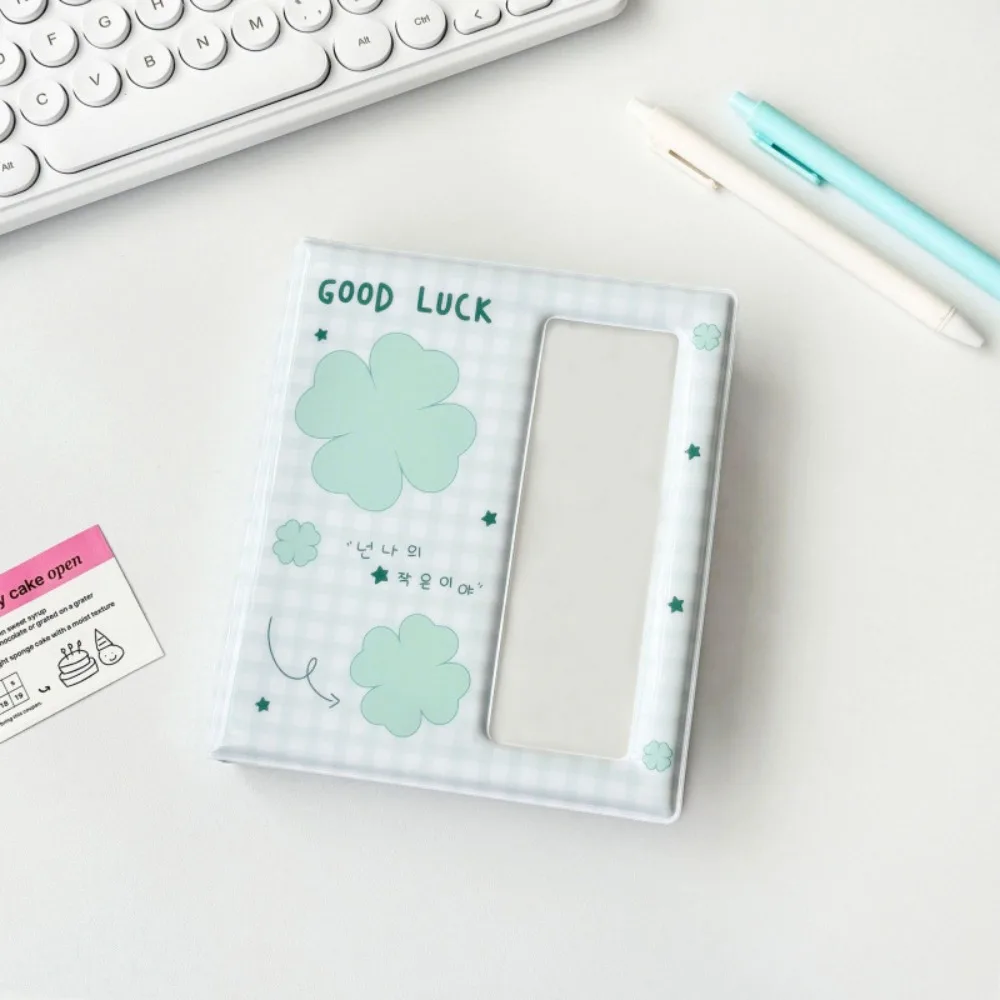 

Cute Cartoon 4 Continuous Albums 64 Pockets with Inner Page Photo Album Holder Clear Pockets PVC Small Card Collect Book