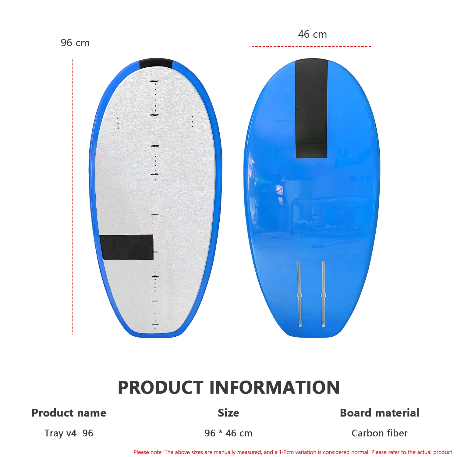 MS2026 Tray V4 Carbon Foilboard 96 Carbon Fin Water play Surfing Skiing Hydrofoil Board Surf Wind for Surf Pumping Kite Surfboar