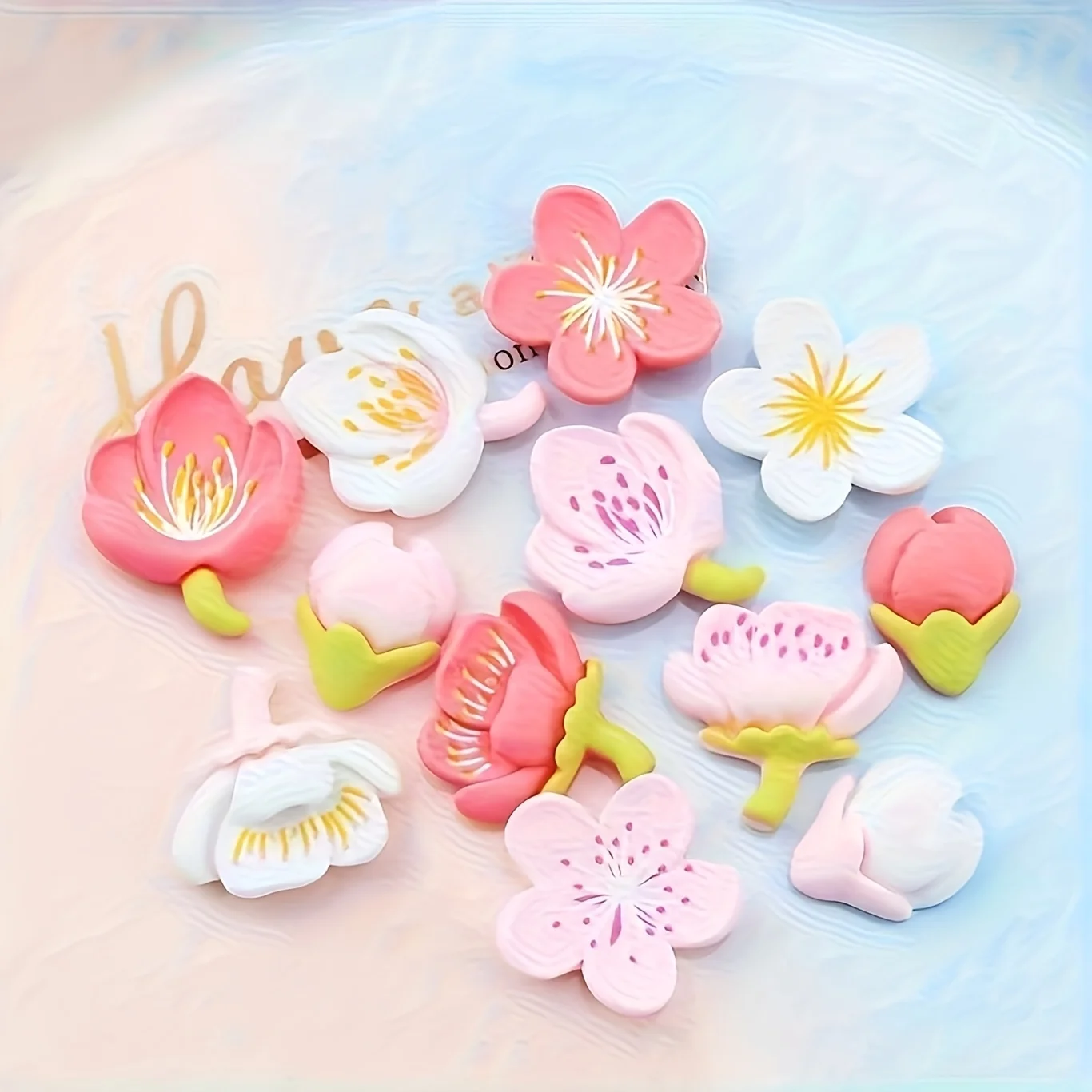 6pcs Assorted Colorful Resin Shoe Buckle Decorations for Slippers - Variety Pack of Shoe Accessories with Buckles for Creative F