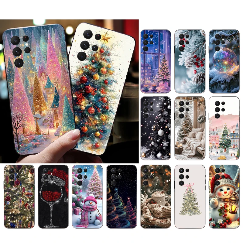

Phone Case For Samsung Galaxy S25 S24 S23 S22 S21 Ultra S24 S23 S22 S21 S25 Plus S24 S25 FE Christmas Tree