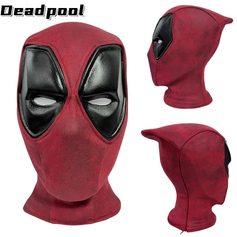 Halloween Superhero Wade Full Head Cosplay Mask 2024 Deadpool Helmet Costume Accessories Props For Adult Men Disguise Toy Gufts