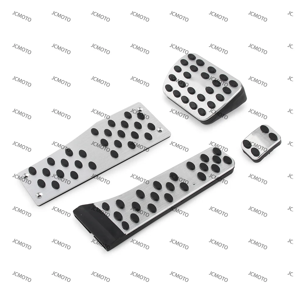 4Pcs For Mercedes Benz C Class 2015-2019 & E Class GLC Class 2016 2017 2018 2019 Throttle Brake Fuel Pedal Cover Set