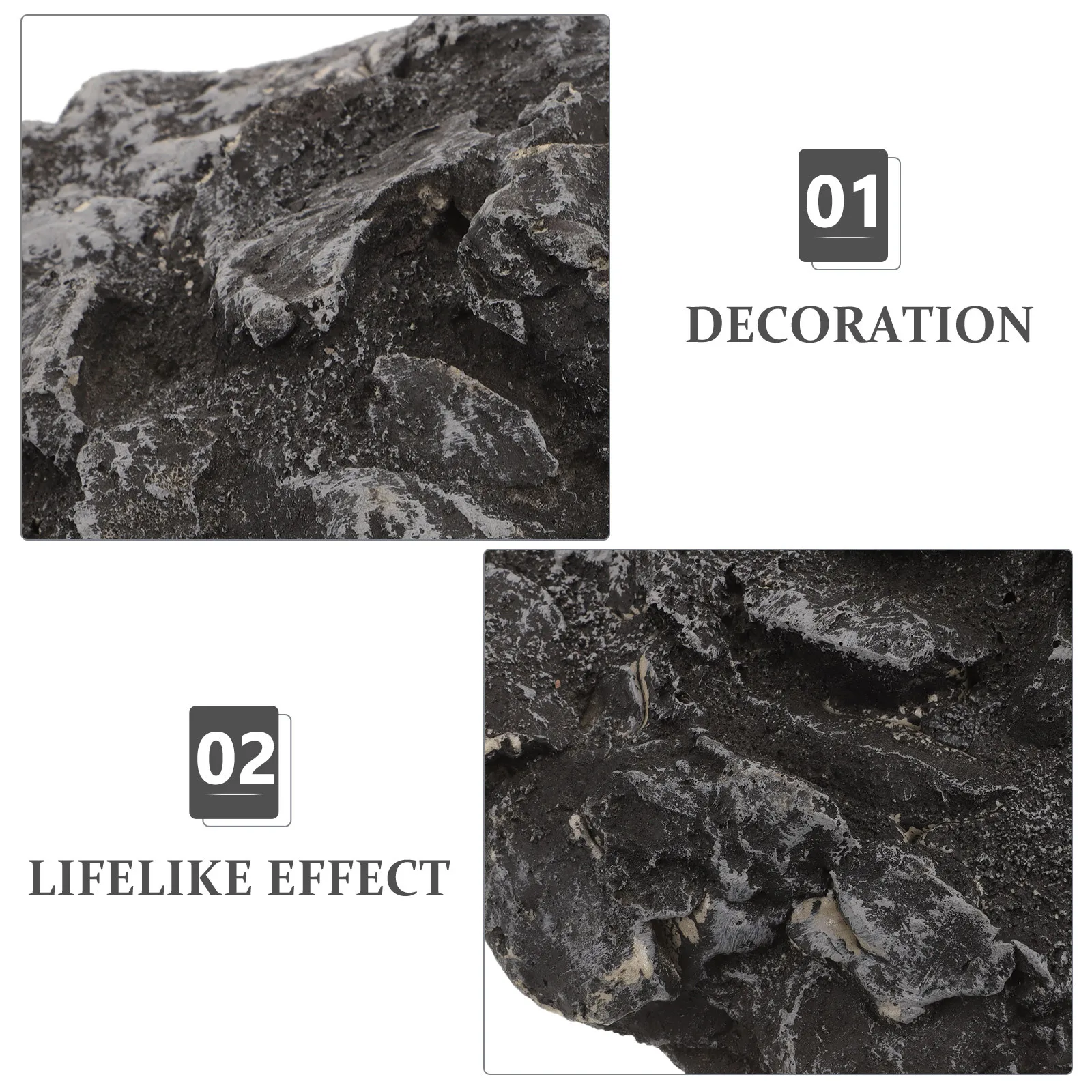 

Simulation Rock Stone For Aquarium Underwater Decorative Fish Tank Accessories Faux Stone Ornament Resin Craft Aquatic