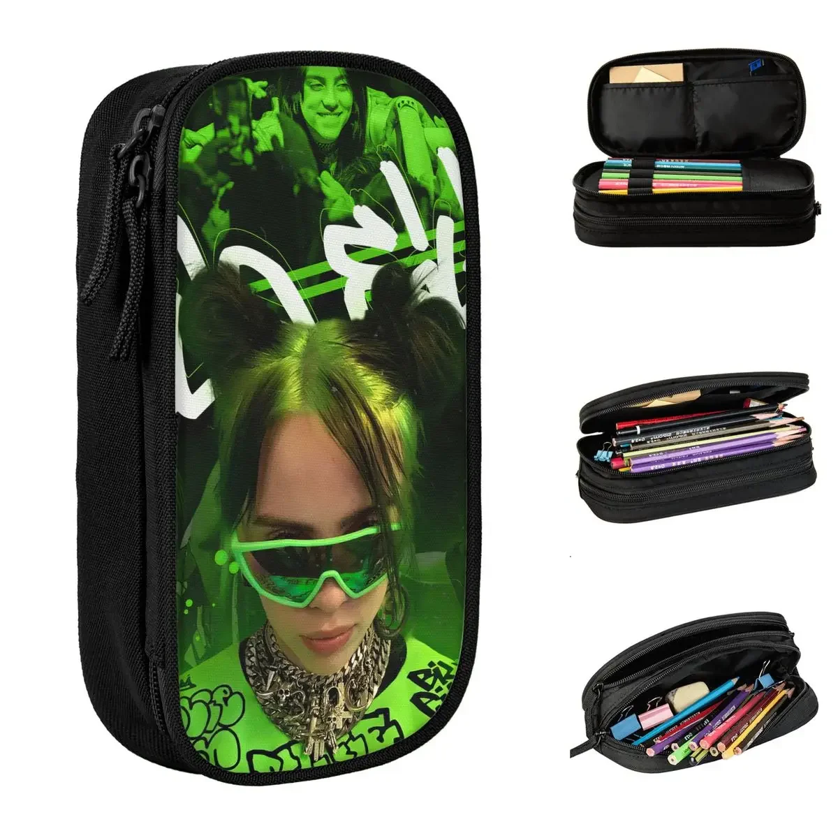 Billies Hit Me Hard And Soft Pencil Cases Pencil Pouch Pen Holder for Student Big Capacity Bag Students School Gift Stationery