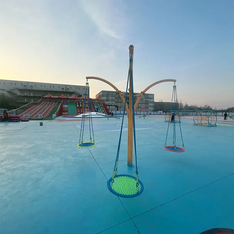 &Hanging Chair Swing and Slide - Kids Outdoor Adventure Park recension och pris