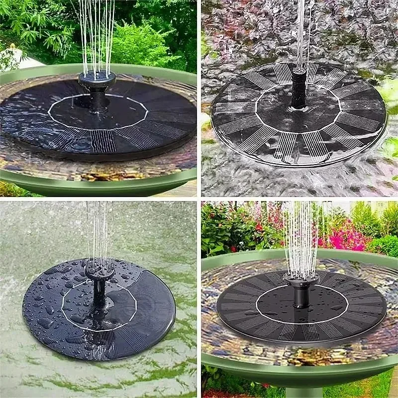 2026 new 1pcs solar fountain outdoor pool solar fountain pump essential in summer suitable for ponds swimming pools gardens