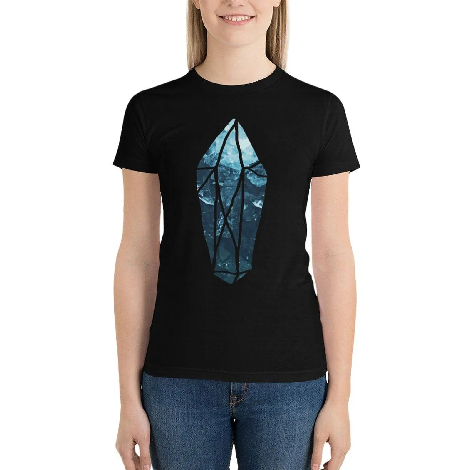 Aquamarine Gemstone Dreams T-Shirt aesthetic clothes Short sleeve tee cute tops Women's tops