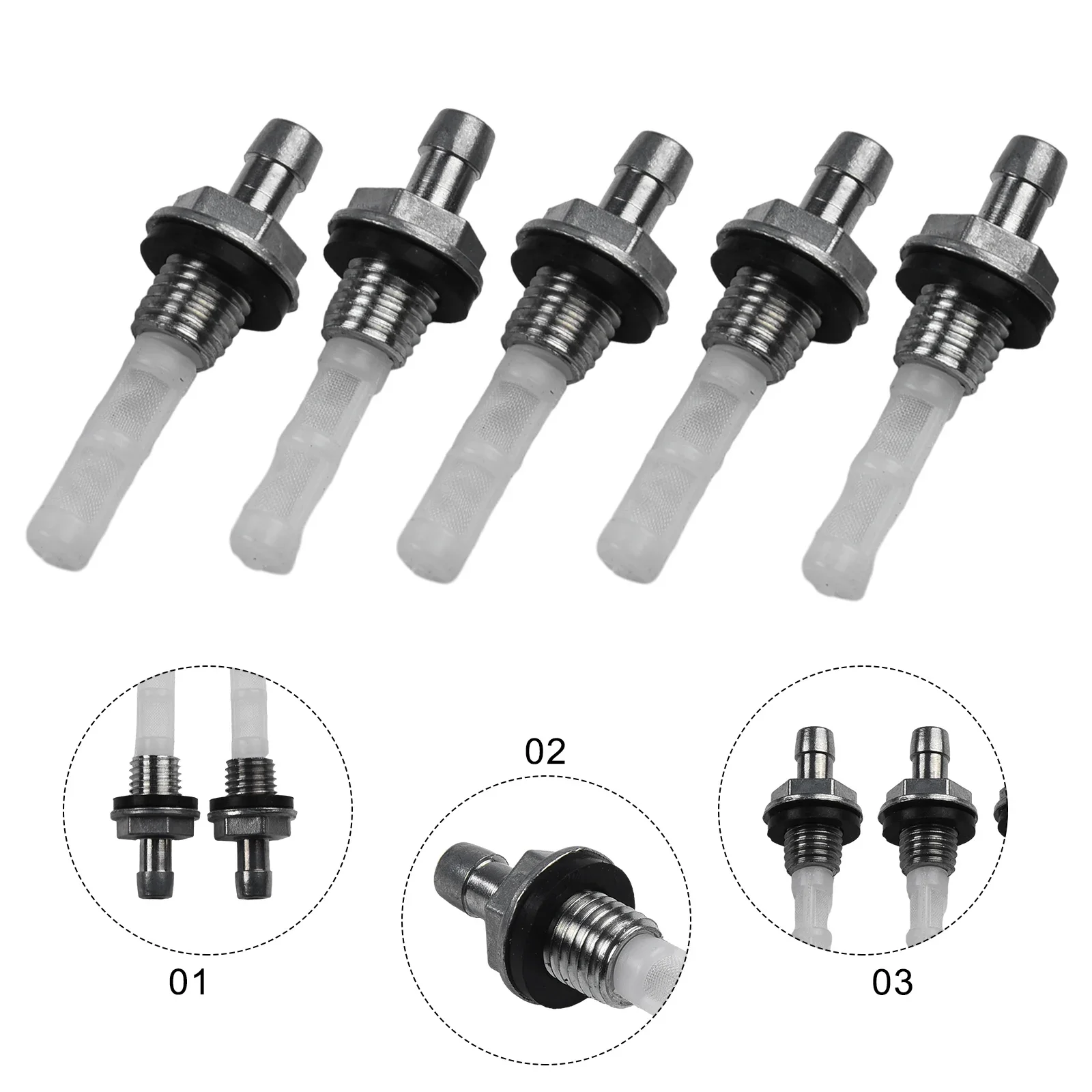 Trimmer Fuel Tank Joint Filter. Brushcutter Filter For Honda Joint Lawnmower 16955-ZE1-000 Parts 5Pcs Tank Fuel