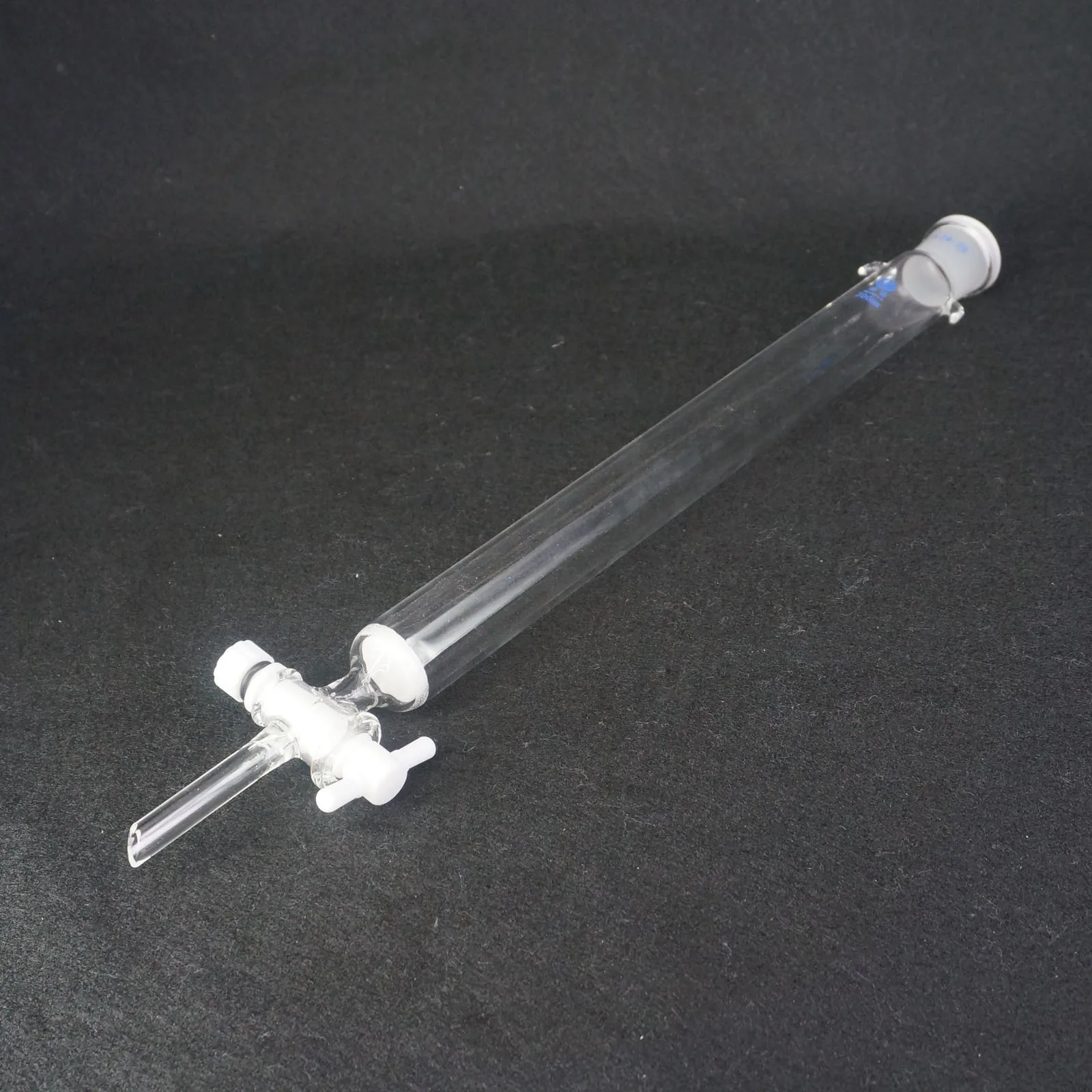ID 16/20/30/44mm Length 200/300mm 24/29 Tube O/D 9-10mm Glass Chromatography Column PTFE Stopcock Ground Cone Fritted