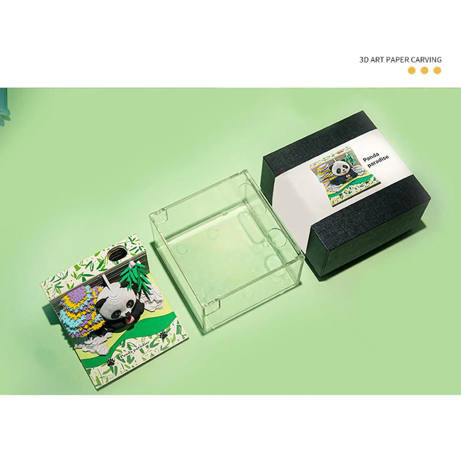 

3D-календарь 2026, дизайн панды, бумажный блокнот, милый бумажный календарь скульптуры для школы, класса, дома, учителя, поездки на работу, Рождество