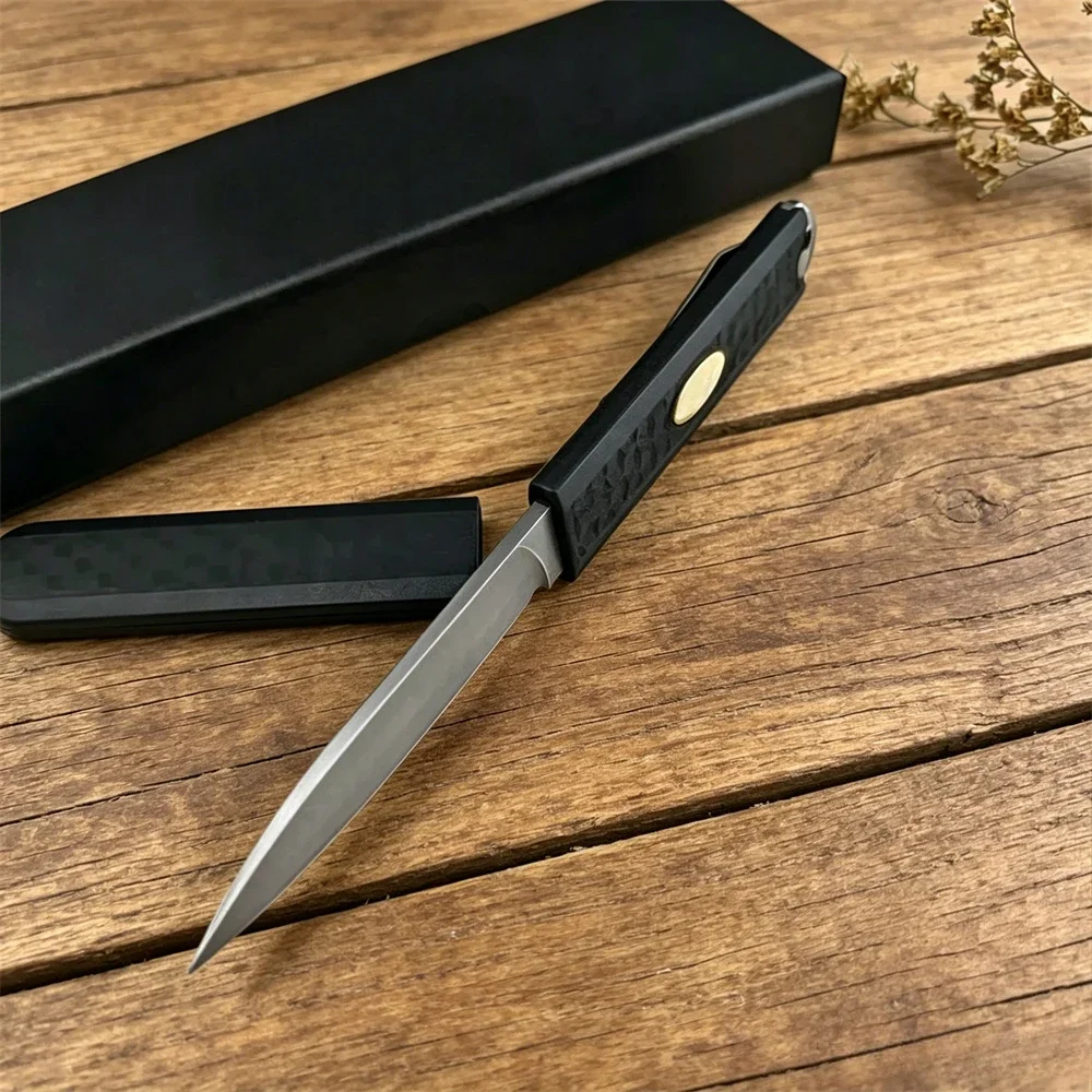 Outdoor Fixed Blade Straight Knife 440C Steel Blade Nylon Fiber Handle Camping Fishing Survival Tool, Practical Gift for Men