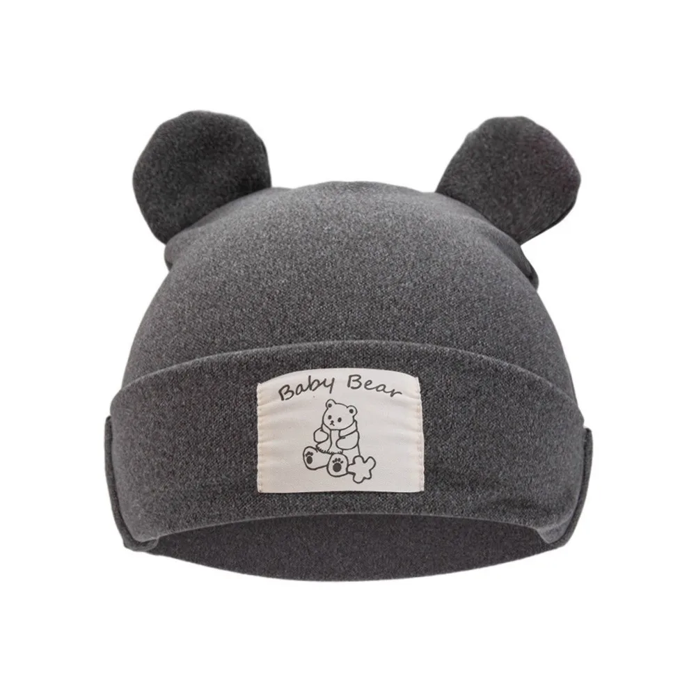 

New Warm Beanies Bonnet Windproof Cute Bear Ear Pullover Hat Cold Proof Ear Protection Cap